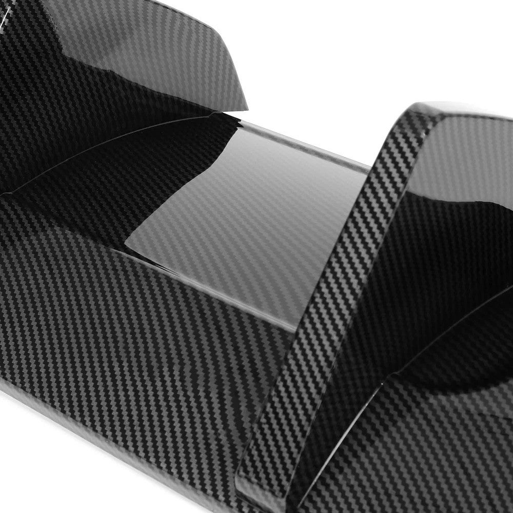 For Mercedes W204 C63 AMG 2012-2014 Rear Diffuser Bumper Lip Carbon Fiber Look