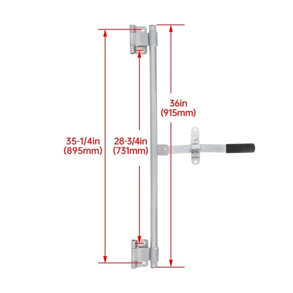 36" Trailer Cam Bar For enclosed cargo trailer swing door lock handle latch hasp