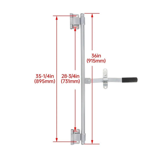 36" Trailer Cam Bar For enclosed cargo trailer swing door lock handle latch hasp
