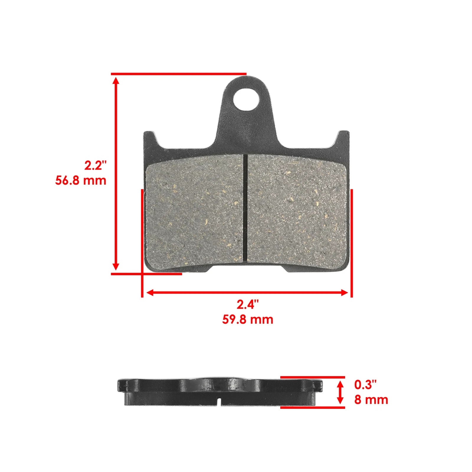 Front Rear Brake Pads for Harley Davidson XL1200C Sportster Custom 2014-2019