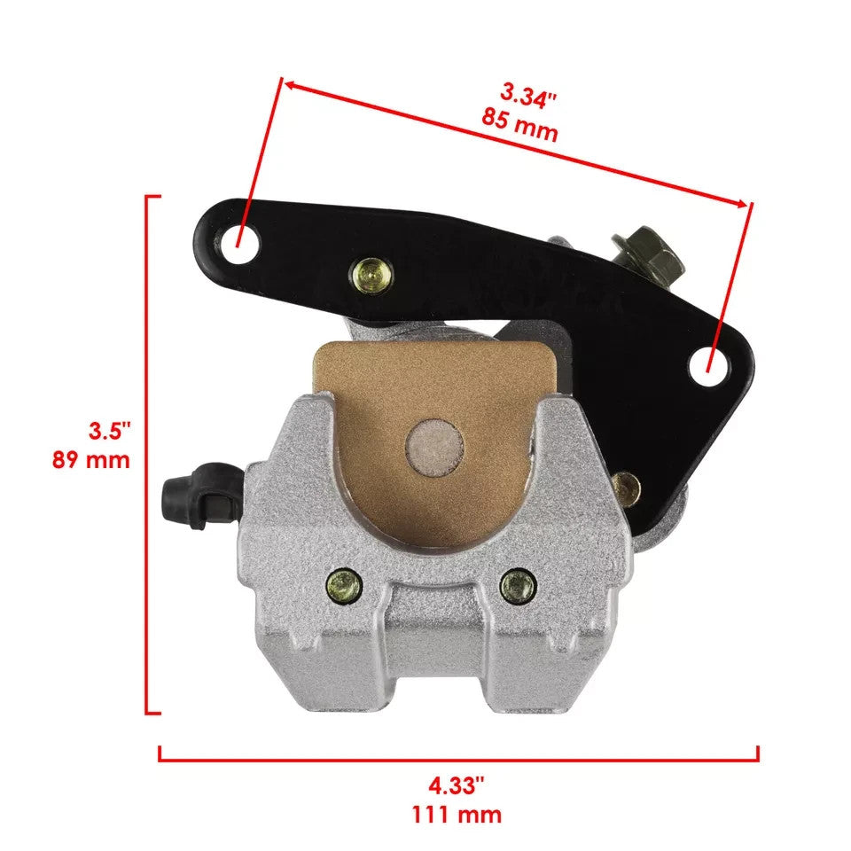 Front And Rear Brake Caliper W/Pads for Yamaha Warrior 350 YFM350 X 1989-2001