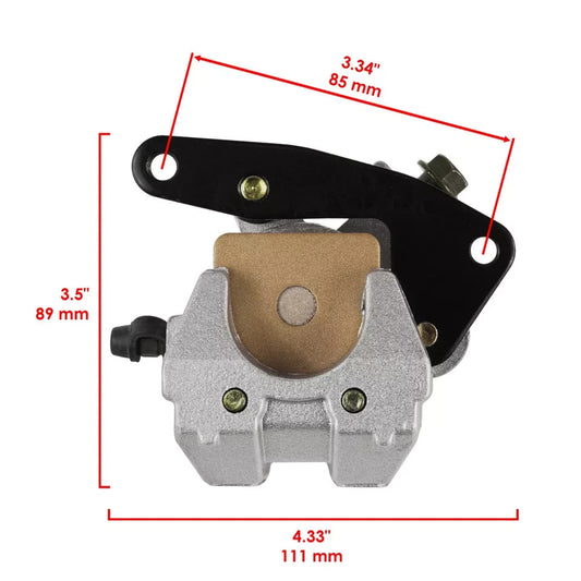 Front And Rear Brake Caliper W/Pads for Yamaha Warrior 350 YFM350 X 1989-2001