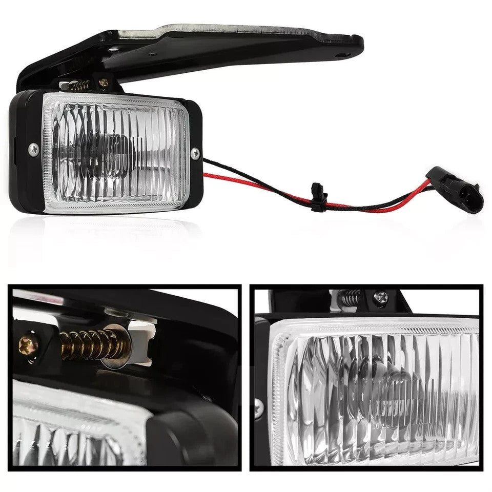 Pair Front Fog Lights Lamps For 1988-1999 2000 Chevrolet C1500 C2500 K1500 K2500