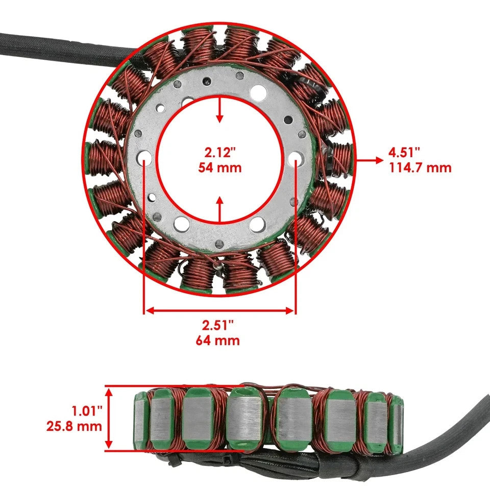 Stator & Gasket for Suzuki LTA500F LT-A500F Vinson 500 4X4 Auto 2002 2003-2007