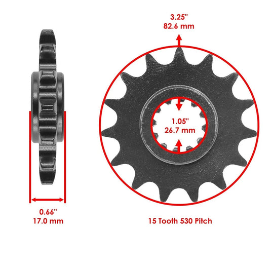 Drive Chain & Sprockets Kit for Honda CBR600F2 Super Sport 91-94