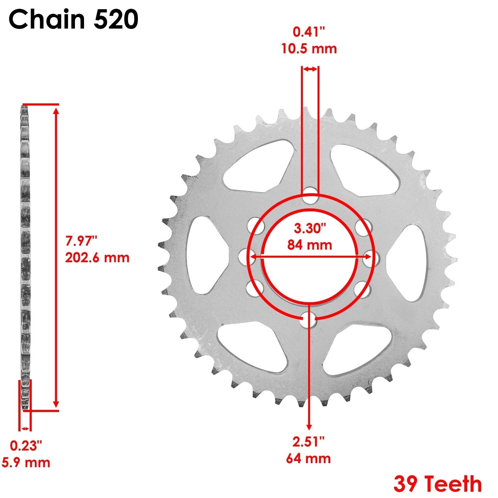 Drive Chain & Sprockets Kit For Suzuki LT-F160 Quadrunner 160 2X4 1991 1992-2004