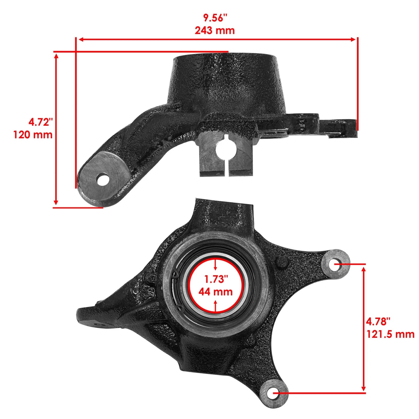 Front Knuckles For Polaris Ranger 900 Diesel 2011-2014 / RZR 4 800 2010-14