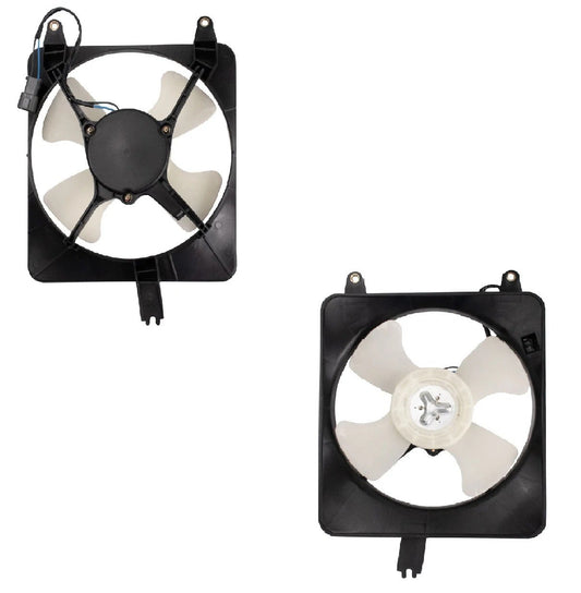 A/C Condenser Cooling Fan Assembly Fits 1990-1993 Honda Accord 1992-1996 Prelude