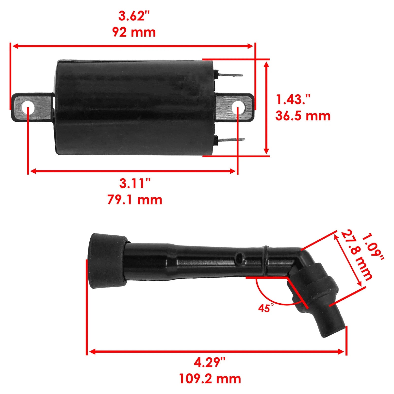 2 Ignition Coil for Suzuki TL1000R TL1000 R 1998 1999 2000 2001 2002 2003