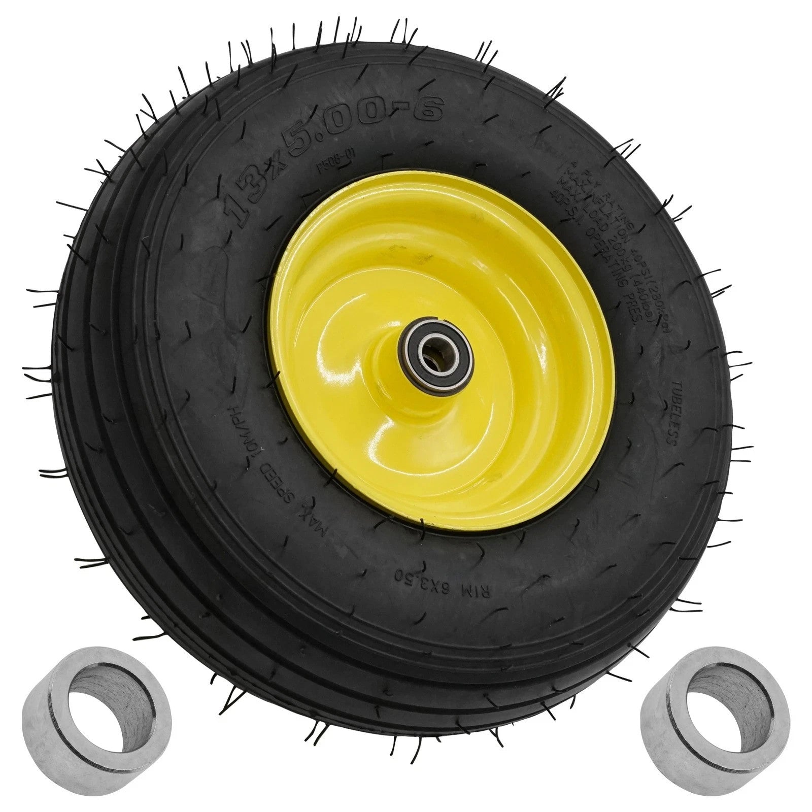 Front Wheel & Tire w/ Caster for John Deere SST15 SST16 SST18 Z225 Z425 Z445