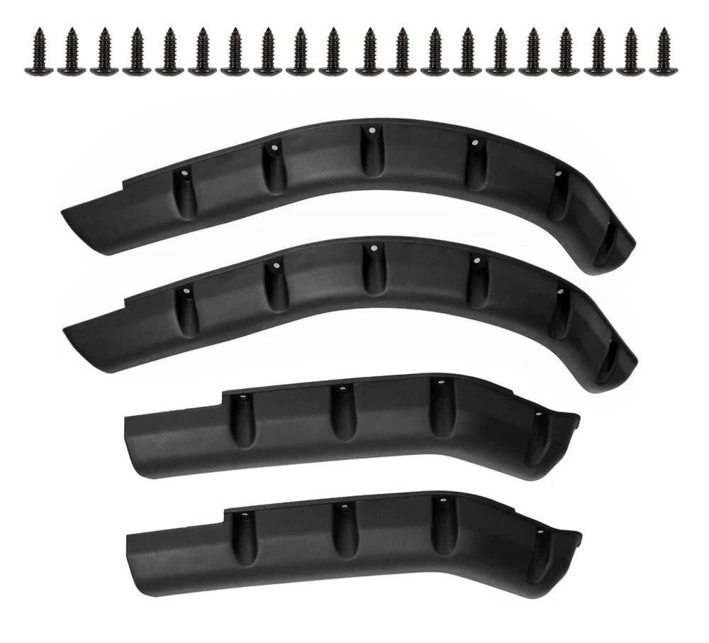 4PCS Front Rear Golf Cart Fender Flares W/ Steel Hardware For 1994-2013 EZGO TXT