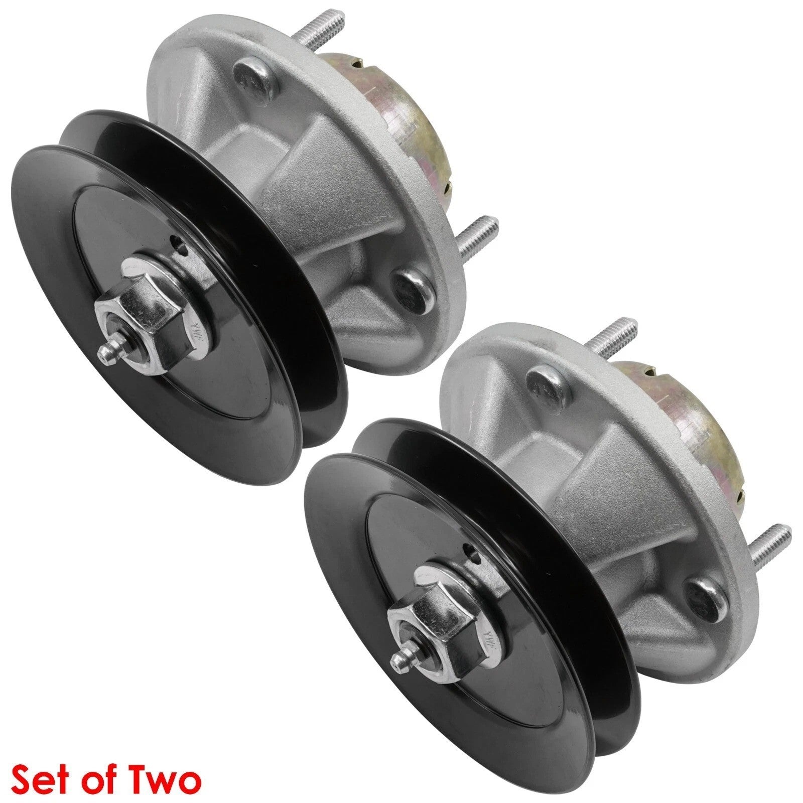 2 Spindle Assembly W/Pulley Bolt For John Deere Am126418