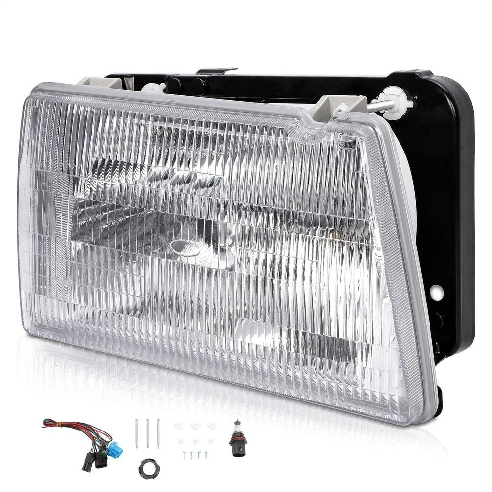 Headlight Headlamp w/Bulb Passenger Side RH For Peterbilt 375 385 Trucks Clear