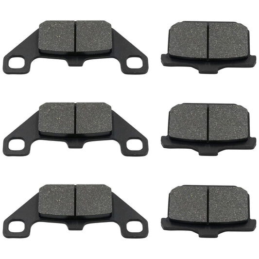Caltric Front and Rear Brake Pads for Kawasaki ZX1100A GPZ1100 1983 1984
