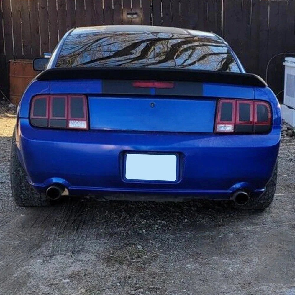 Rear Trunk Spoiler Fits Ford Mustang 2005-2009 GT500 DuckTail Style Wing Black