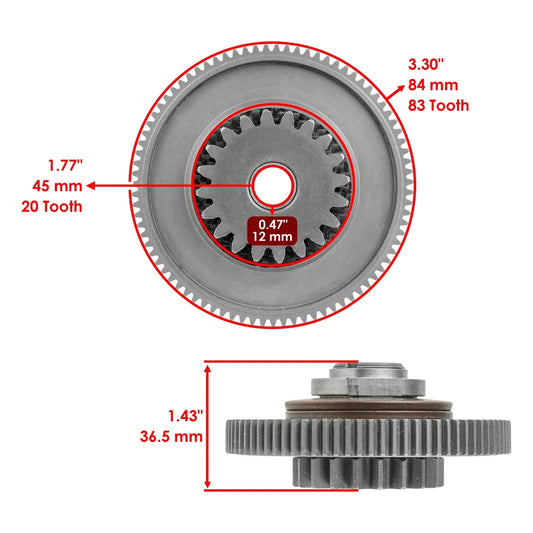 Starter Torque Limit Gear Bushed Tlg For Polaris 3023229 1205300 1204571