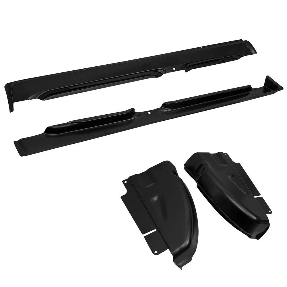 Rocker Panels & Cab Corners For 2002-2008 Dodge Ram Quad Cab 1500 2500 3500 4PCS
