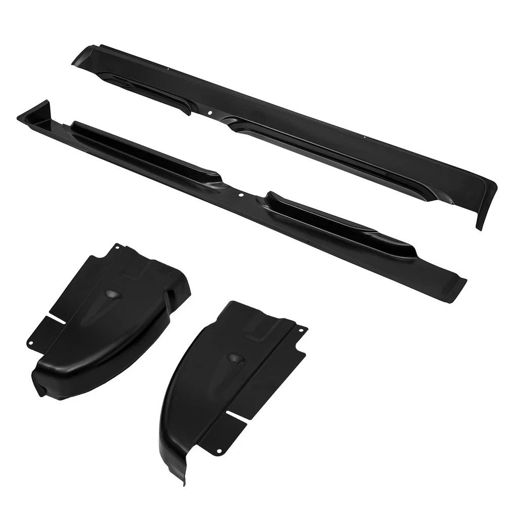 Pair Rocker Panels & Cab Corners For 2002-2008 Dodge Ram Quad Cab 1500 2500 3500