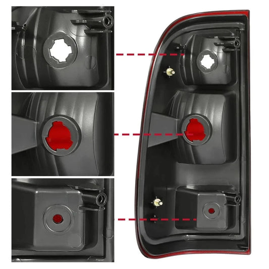 Pair Smoked Tail Lights For Ford F-250 F-350 F-450 F-550 Super Duty 2008-2016