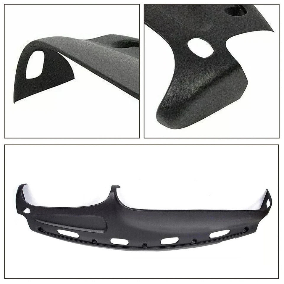 New For 98-02 Dodge Ram Pickup ABS Dash Bezel & Dashboard Cover Overlay W/clips