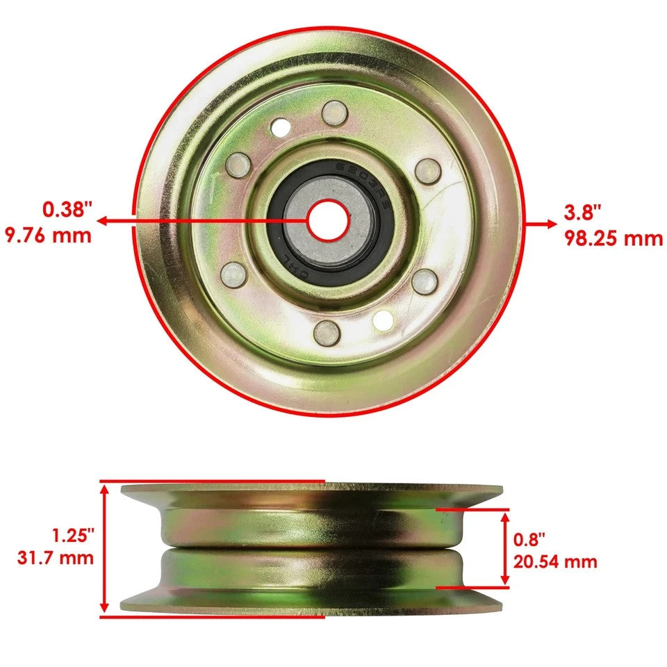 Idler Pulley w/Belt Guard For Husqvarna YTH150 YTH160 YTH180 Ride Mower