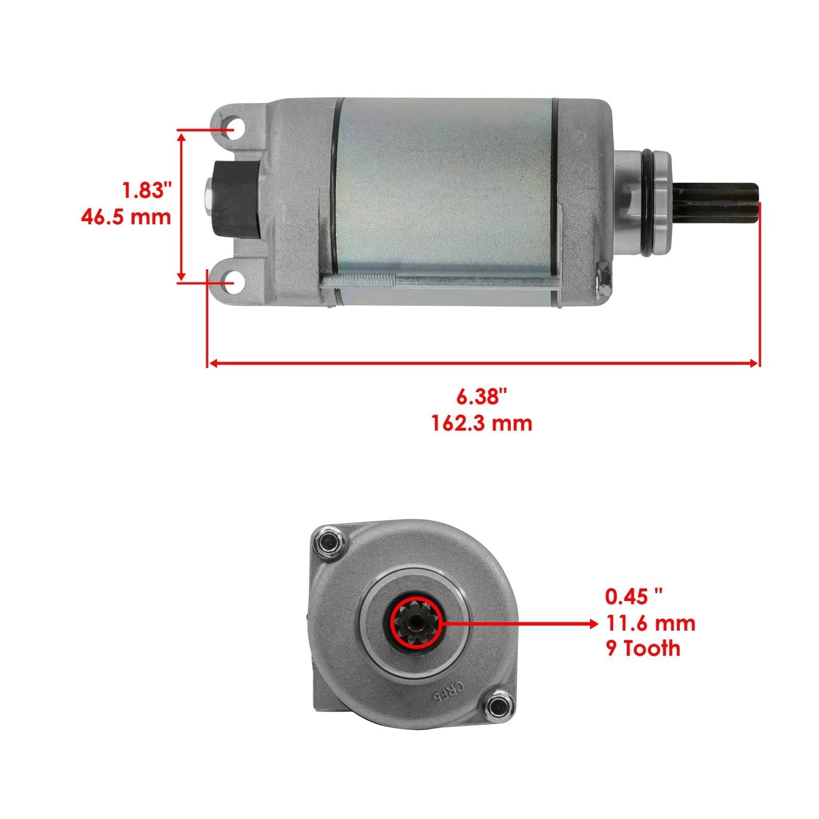 Caltric Starter Motor for Honda Hurricane 1000 CBR1000RR / RA 2008-2011