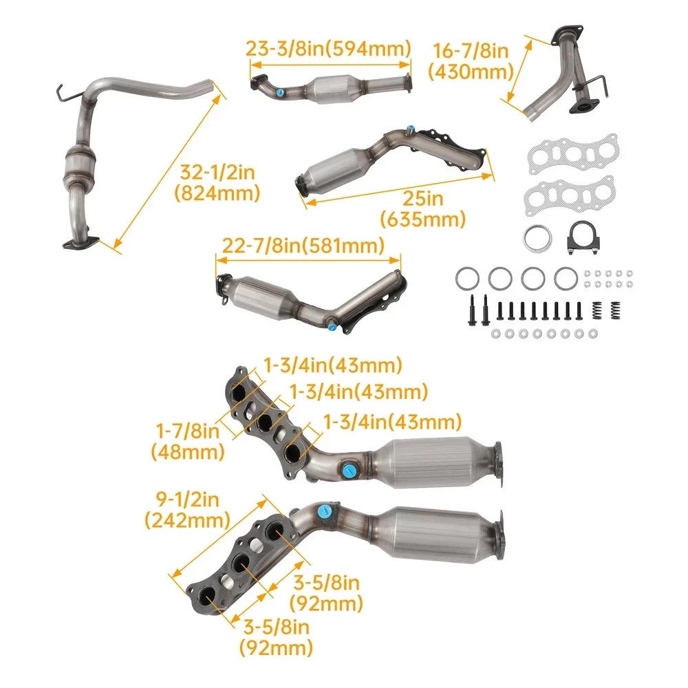 For Toyota Tacoma 2005-2011 06 07 08 09 10 V6 4.0L 4WD Catalytic Converters