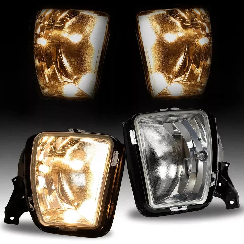 For Dodge Ram 1500 2013-2018 Ram 1500 Classic 19-22 Fog Lights Lamps w/Bulbs Set