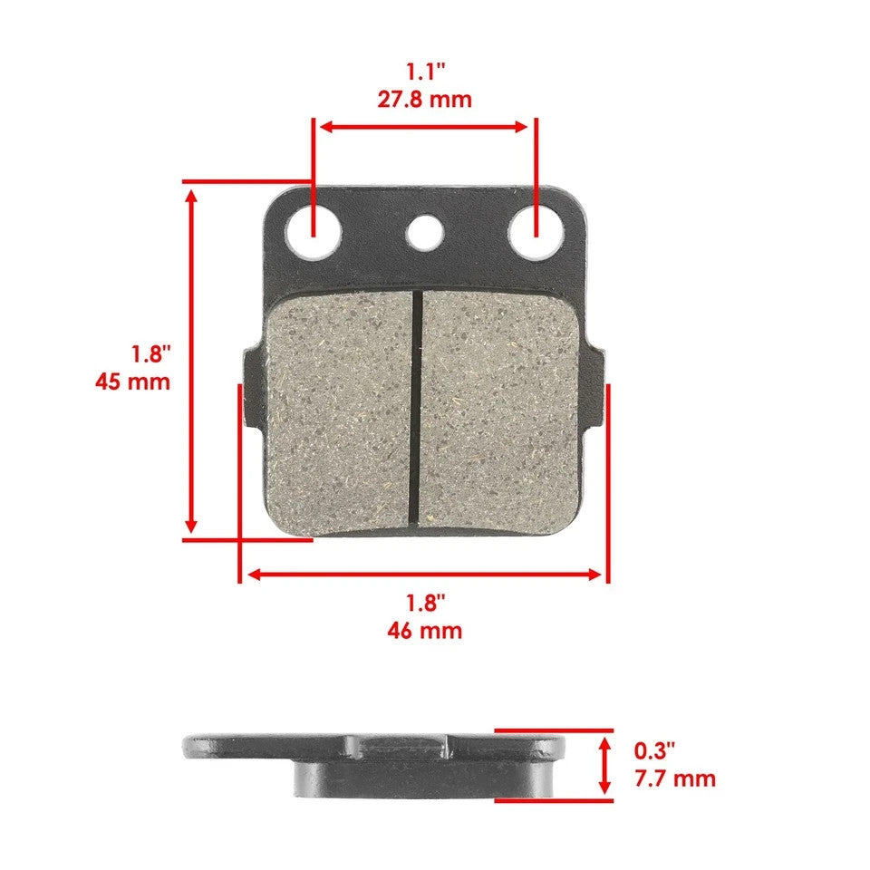 Rear Right Brake Disc with Brake Pads & Bolts for Yamaha Raptor 660R 2001-2005