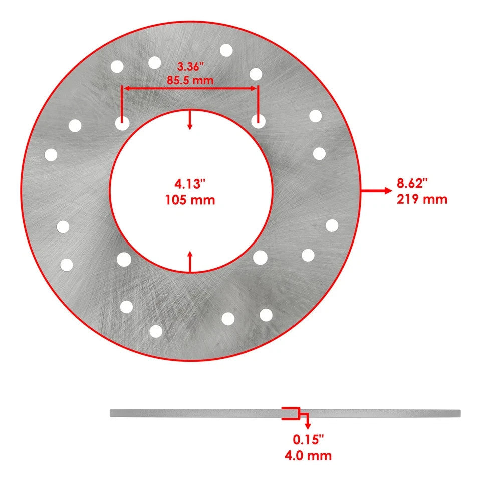 Rear Brake Disc Rotor for Polaris Sportsman 600 700 2002 2003 2004 2005 2006
