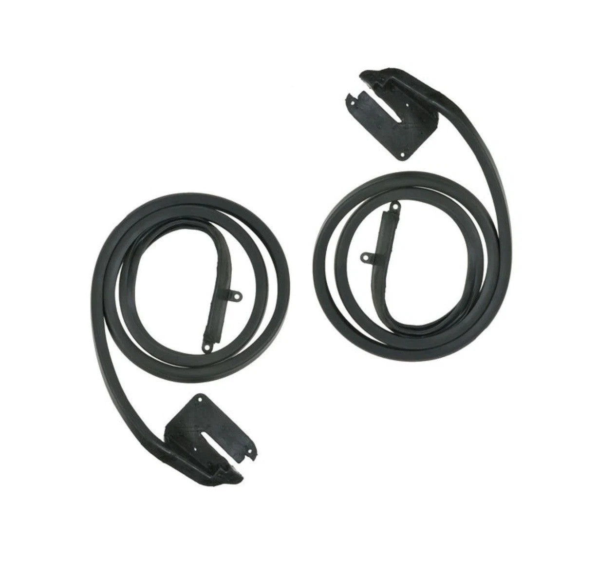 Rubber Door Weatherstrip Seal Set Pair Left & Right for 69-70 Ford Mustang