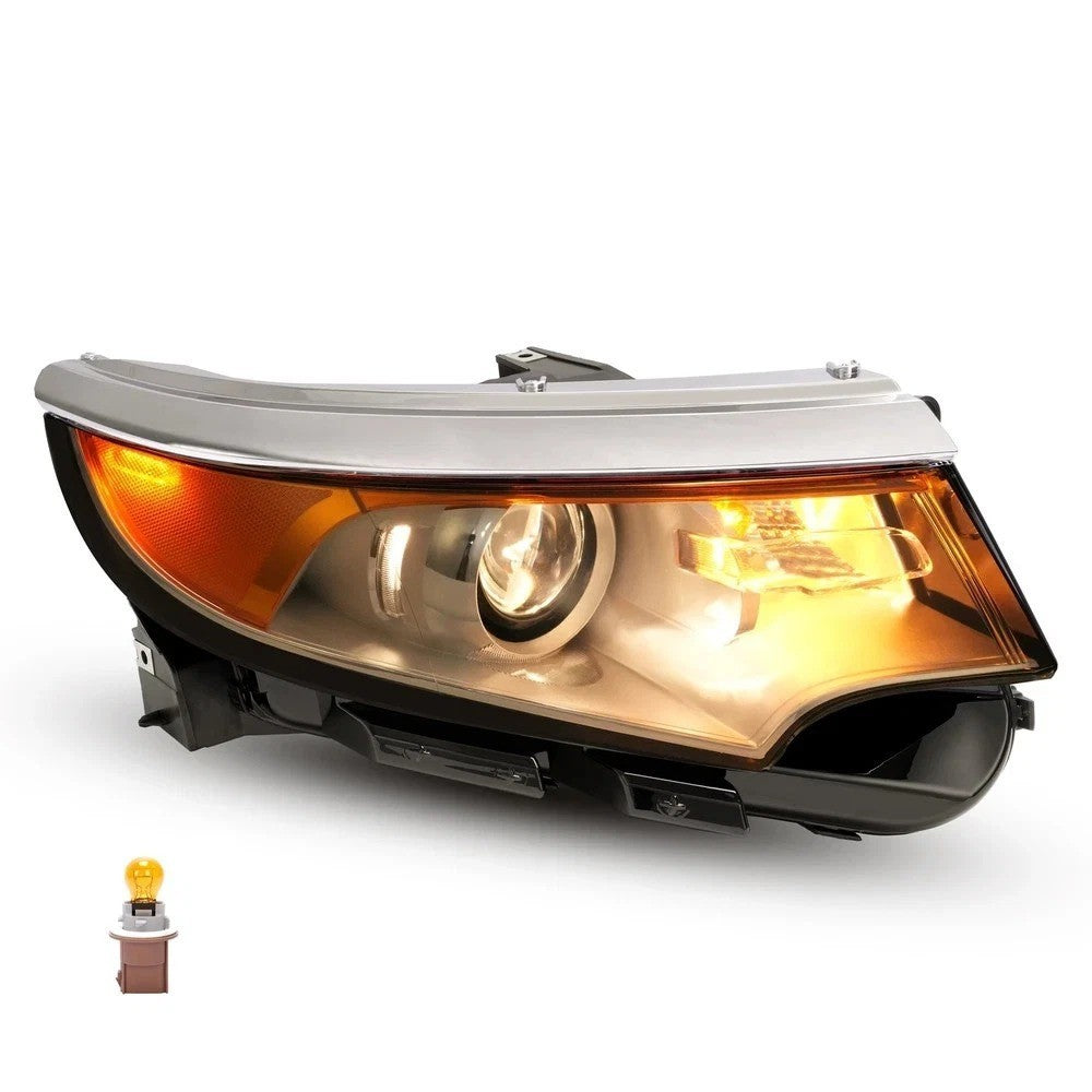 For Ford Edge 2011 2012 2013 2014 Halogen Projector Headlight w/5 Pins Passenger