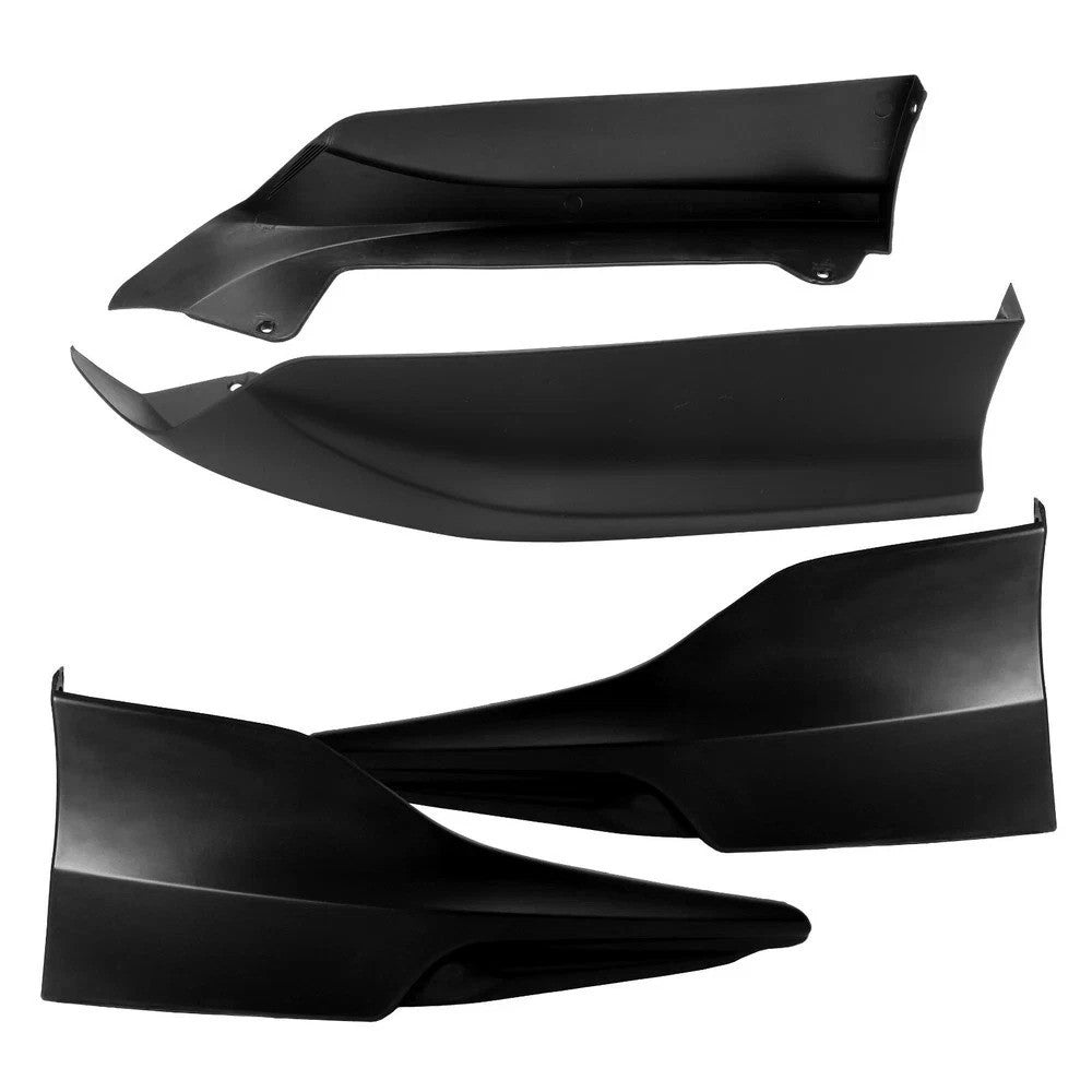 4PCS Front + Rear Bumper Lip Splitter For 2016-2017 Honda Accord Sedan 4DR