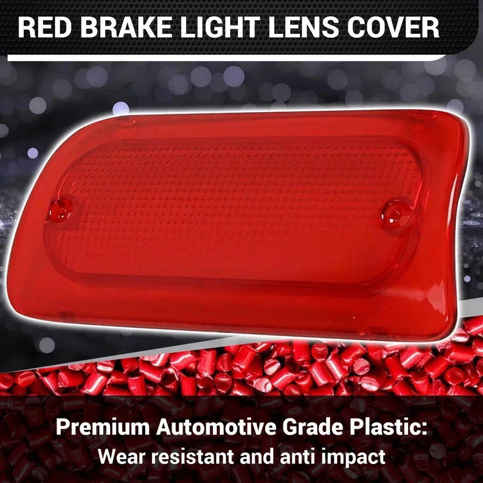 High Red 3rd Brake Light Lens For Chvey S10 GMC Sonoma 94-04 REG OR CREW cab
