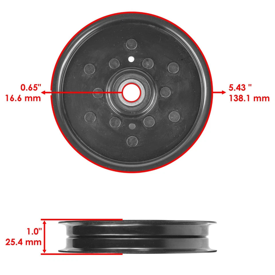 Flat Idler Pulley For John Deere Front Mower F510 F525 F710 F725 F735