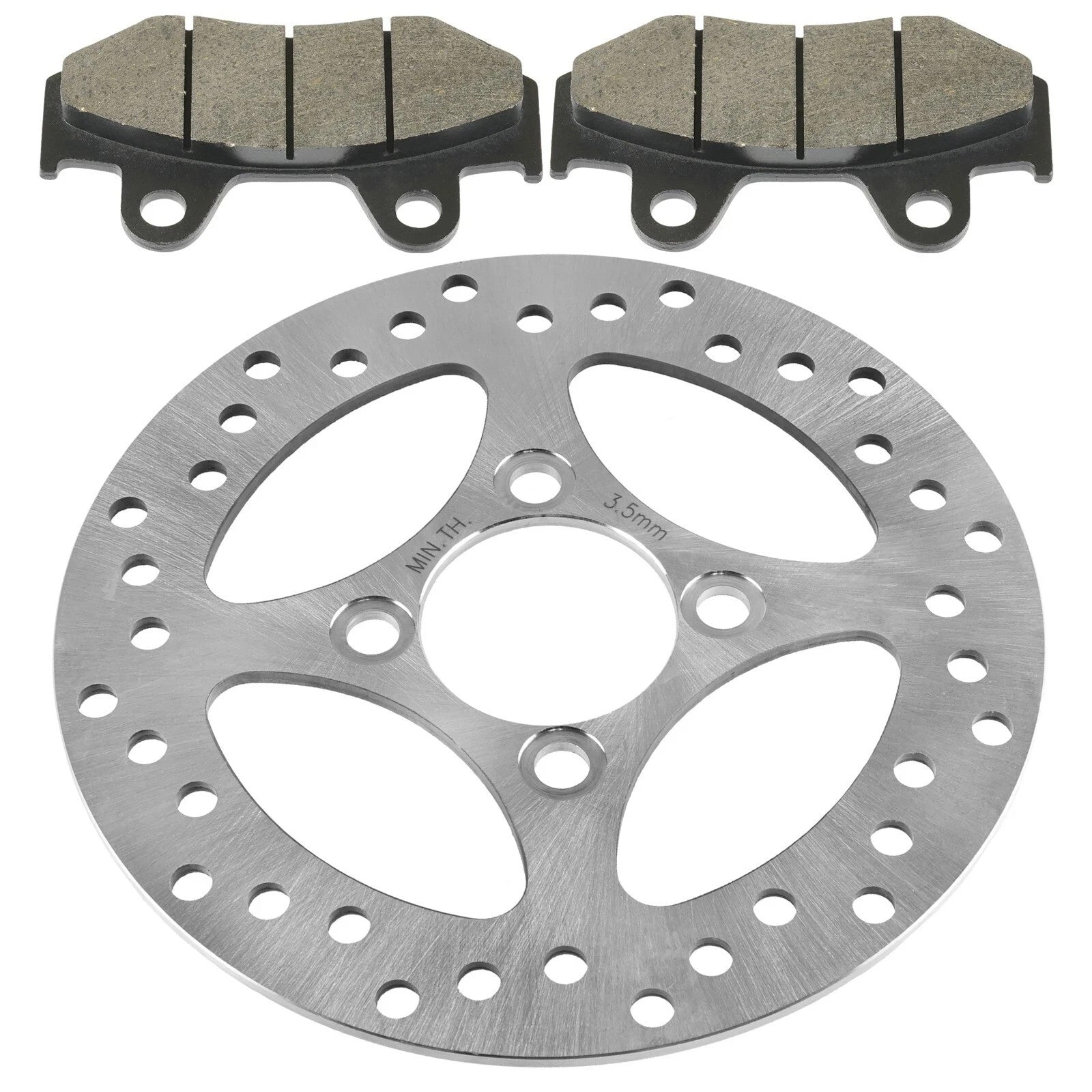 Rear Brake Disc Rotor with Pads For Yamaha Raptor 700 700R YFM700R SE 2013-2024