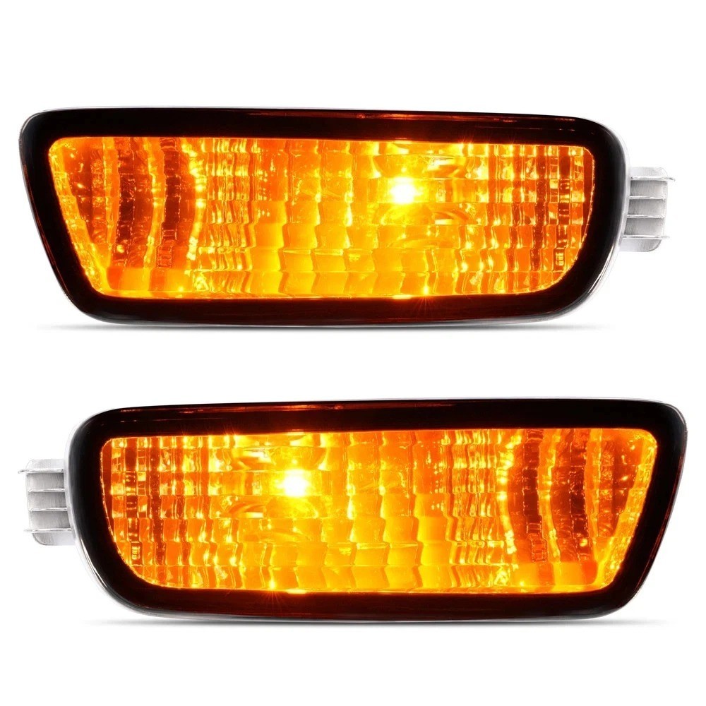 HECASA Left+Right Side Bumper Turn Signal Lights For Toyota Tacoma 2001-2004 New