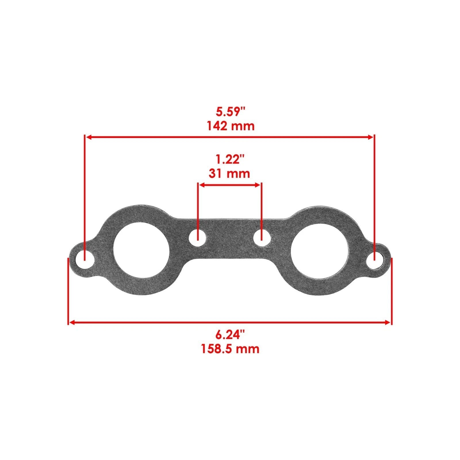 Exhaust Muffler Gasket Kit for Polaris Sportsman 800 EFI 2007