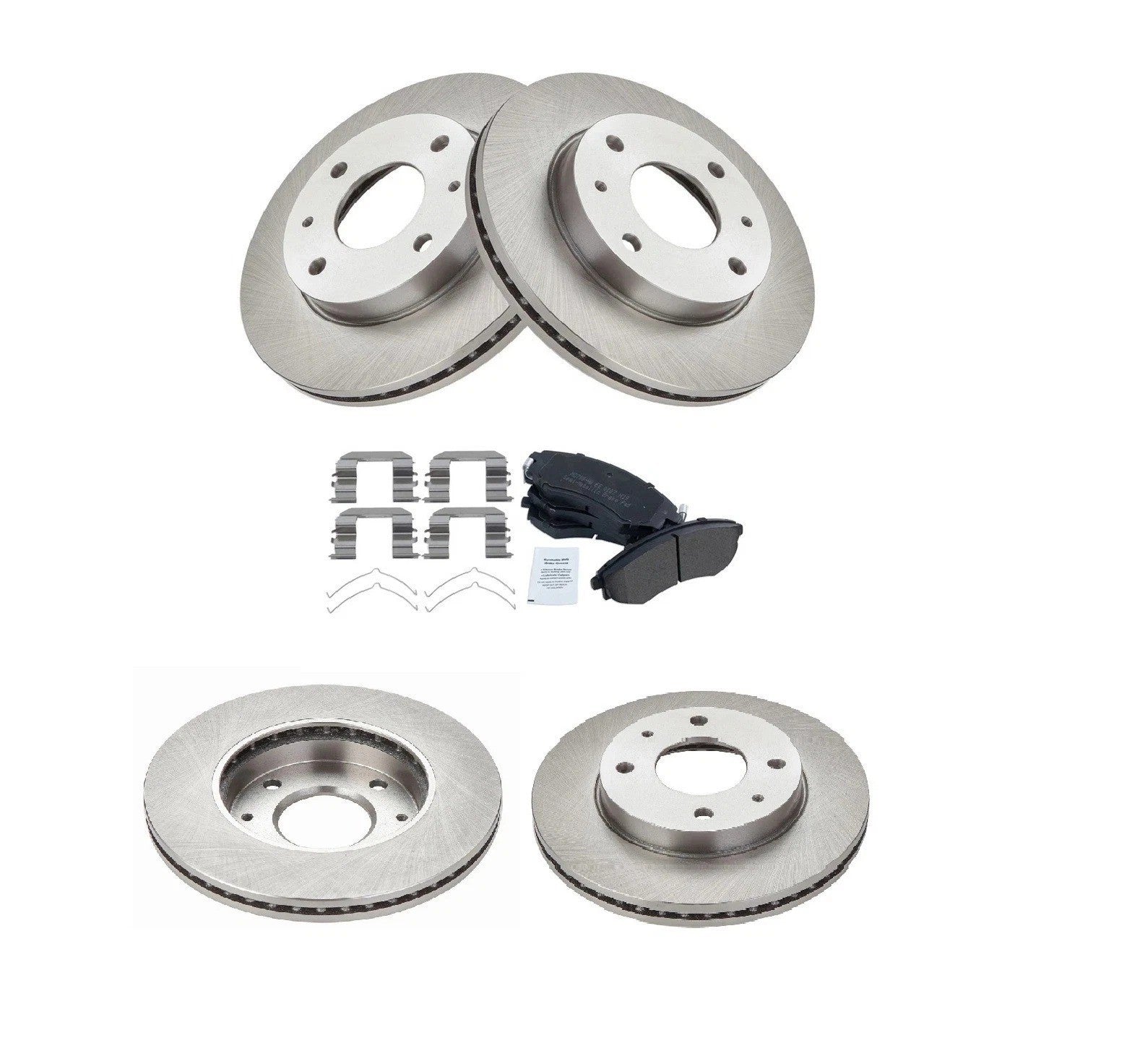 New Front Disc Brake Pad & Rotor Kit Set for Tiburon Elantra