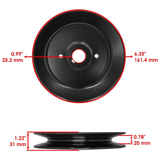 52" Deck Spindle Pulley for Bobcat ZTM219 442221 442281 442284 ZTM200 Left Right