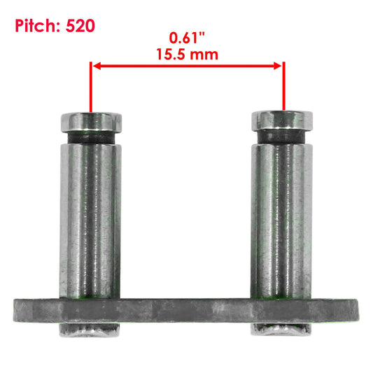 Caltric 520 Chain Master Link For Motorcycle Bike ATV Connecting Link Silver