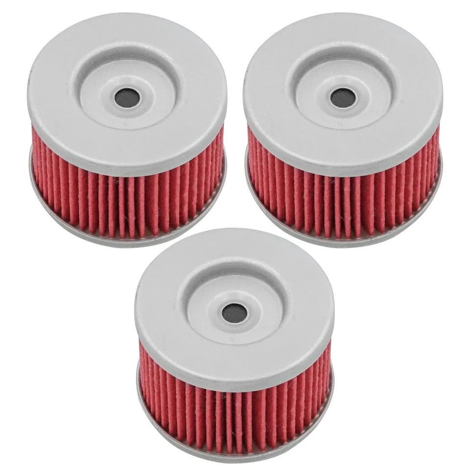 3 Pack Oil Filter for Honda TRX350TE TRX350TM Rancher 2000 2001 02 03 04 05 2006
