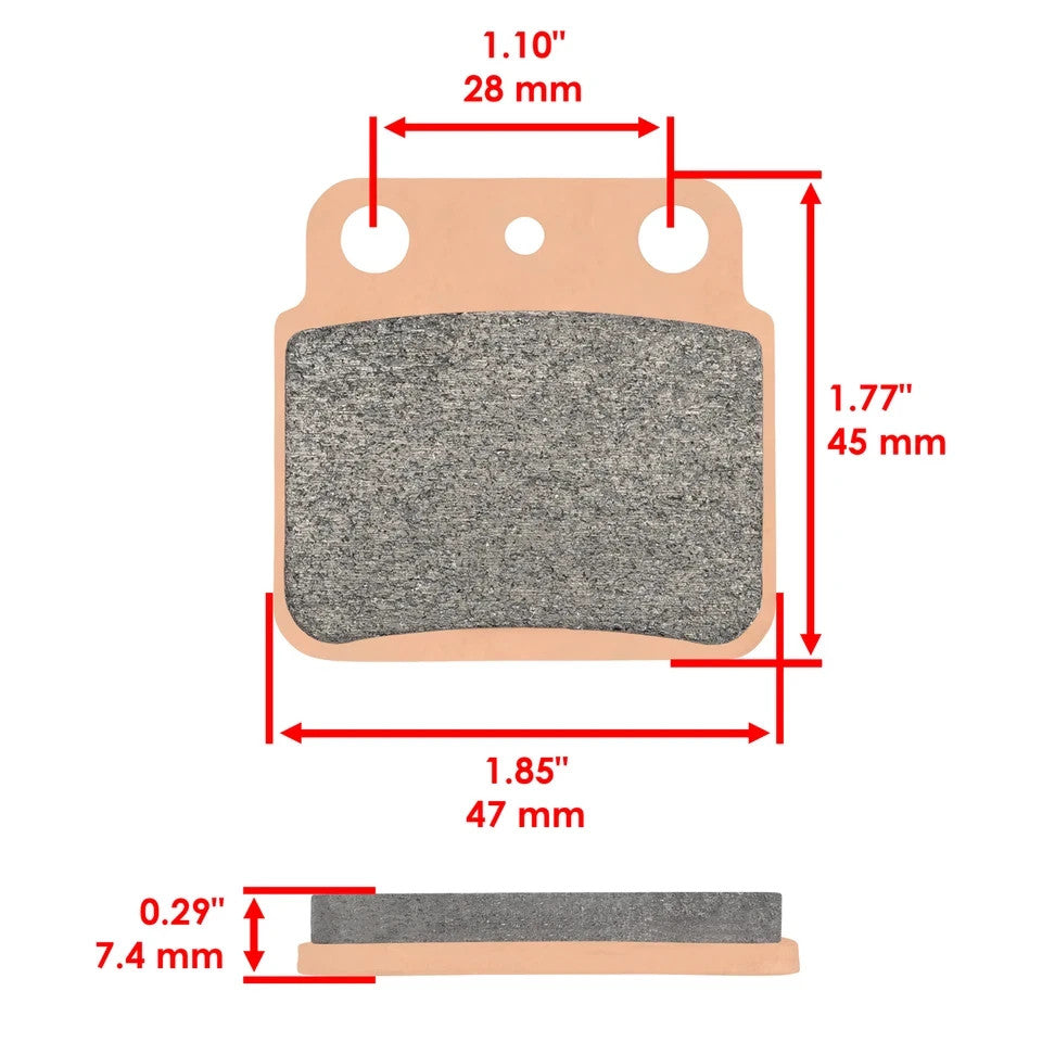 Brake Pads for Kawasaki KFX400 KSF400 KFX Ksf 400 Rear Brakes 2003-2005