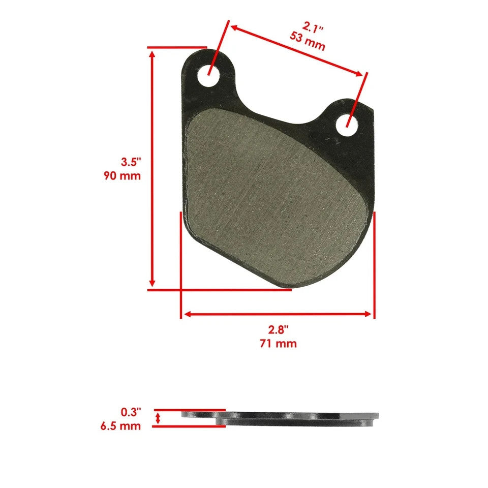 Front Brake Pads for Harley Davidson FIT 1340 Tour Glide 80 1980 1981 1982 1983