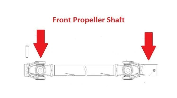 Front Drive Propeller Shaft Yoke w/ U-joint for Polaris RZR 800 2011 2012 - 2014