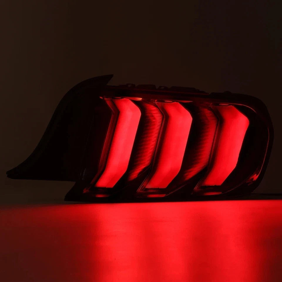 HECASA LED Sequential Tail Lights For Ford Mustang 2015-2023 Brake Lamp Red Lens