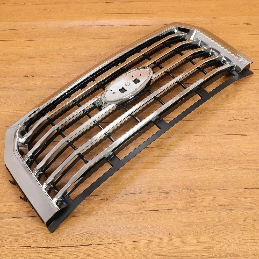 For Ford F-150 2015-2017 ABS Chrome Front Upper Bumper Grille #FL3Z-8200-EA