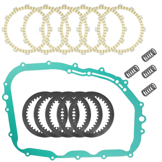 Clutch Friction Steel Plates and Gasket Kit for Suzuki LT-F400 Eiger 400 2003-08