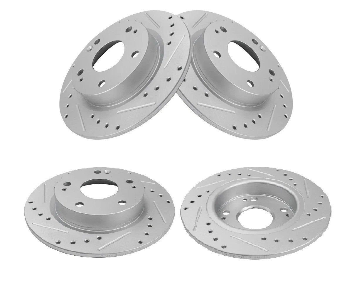 Rear Brake Rotors Set Solid For 2016-2023 Honda Civic 2019-2022 Insight