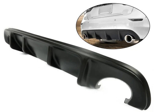 HECASA Black Rear Bumper Diffuser Lip Spoiler Black For 2014-2017 Infiniti Q50